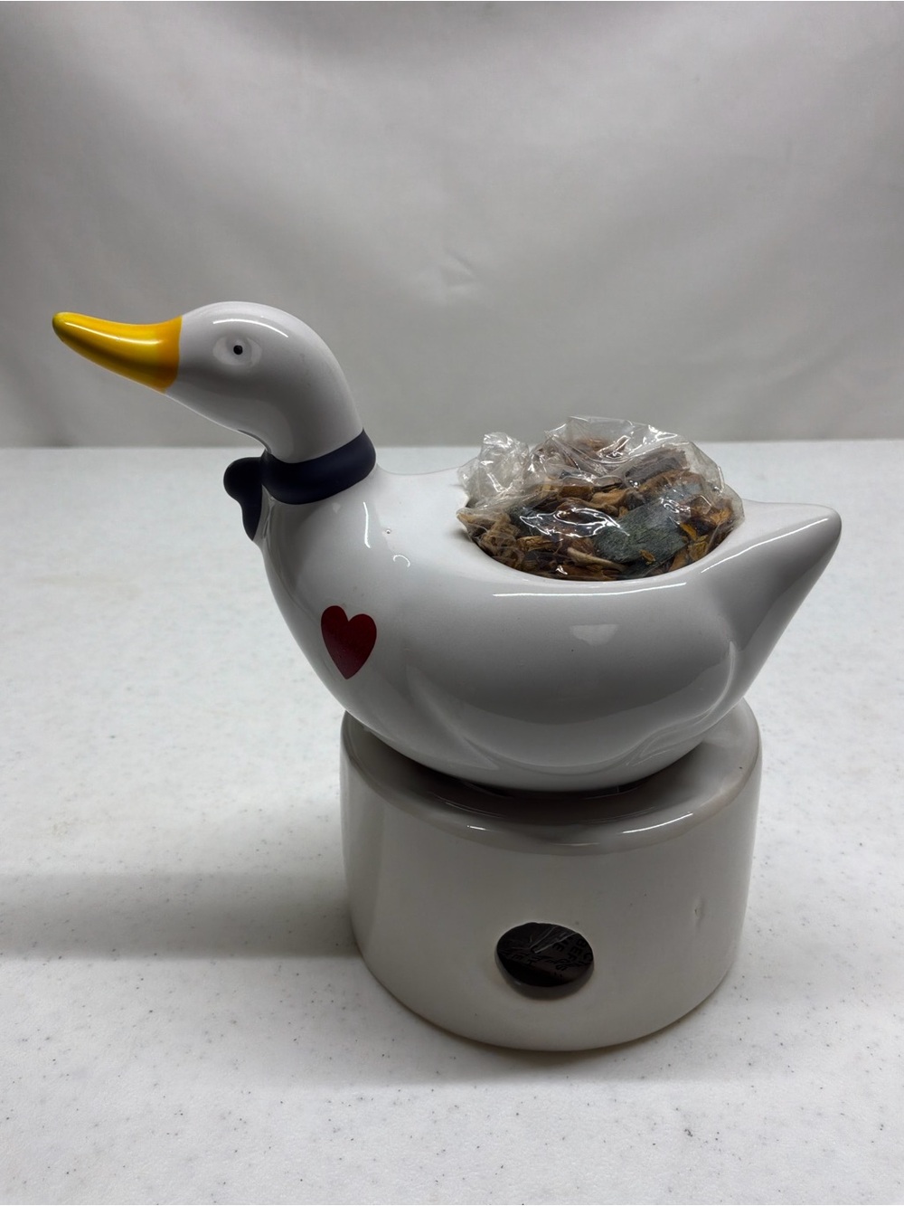 Vintage Goose Ceramic Simmer Potpourri Candle Cottage Core ~ 1980's ~NEW - Picture 3 of 11